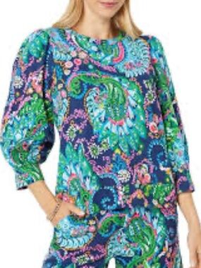 Lilly Pulitzer Corden sweatshirt featuring puffed sleeves xxs
